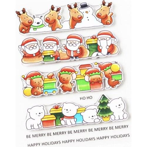 11x16 animal New Transparent Clear Rubber Stamp Sheet Cling Scrapbooking Photo Album PaperCard DIY Craft