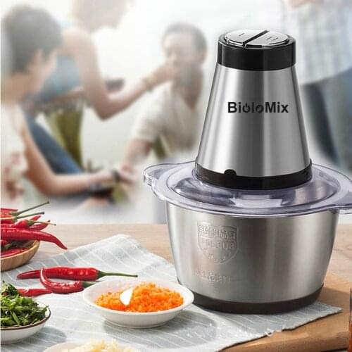 2L stainless steel two-speed Chopper Powerful Meat Grinder Multifunctional Household Food Processor Meat Kitchen Blender