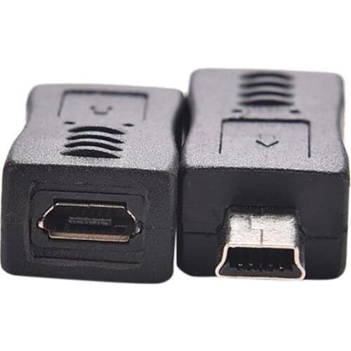 2pcs Adapter Micro USB Female to Mini USB Male Adapter Charger Converter Adaptor 2X JX Wholesale Factory Price Drop Shipping