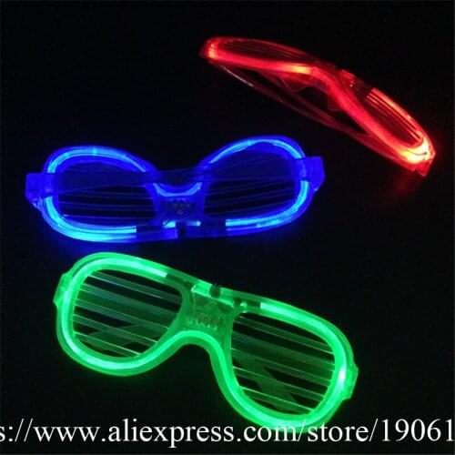 4 Color Can Choose Led Luminous Party Glasses Grand Event Stage Light Up Dance Wear 10Pcs/Lot