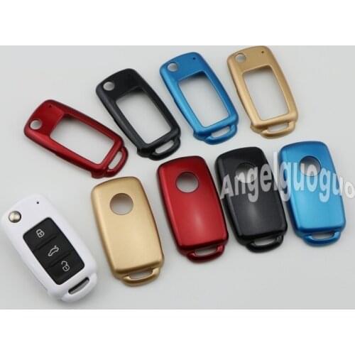 Car Remote Key Holder Case Cover Protect Shell Fob Fit for Volkswagen NEW LAVIDA Bora Sagitar Polo Golf 6 Passat Tiguan