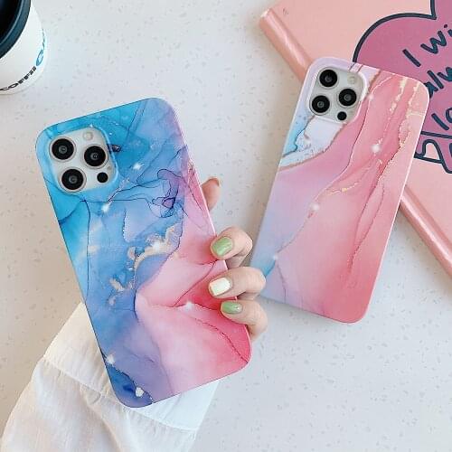 LOVECOM Glitter Gradient Marble Phone Case For Samsung A52 A72 A51 A71 A32 S20 FE S21 S10 Plus Note 20 Ultra Soft IMD Back Cover