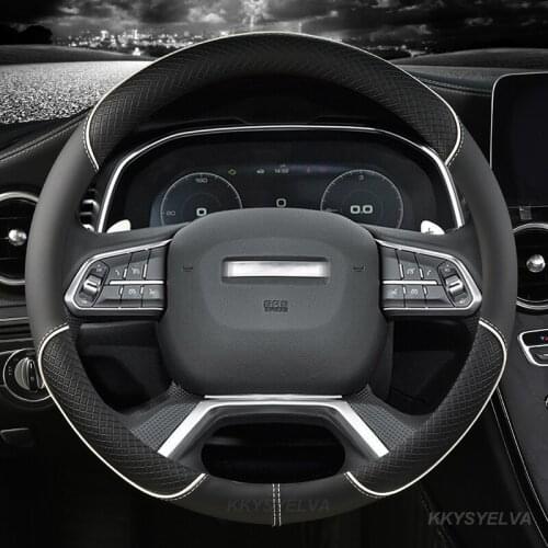 Car Steering Wheel Cover 38CM For Great Wall Haval Hover H1 H4 F7X H6 H7 H9 F5 F7 H2S Coupe 2017 2018 2019 2020 Auto Accessories