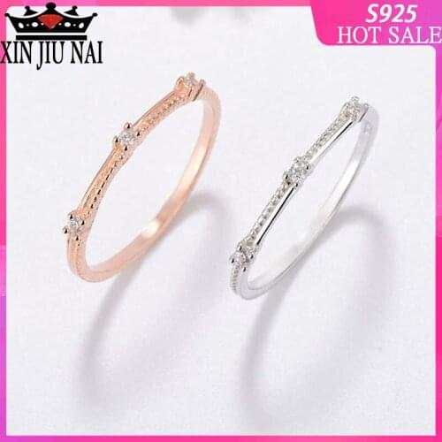 Japanese and Korean style elegant small fresh interval tail ring joint ring ladies