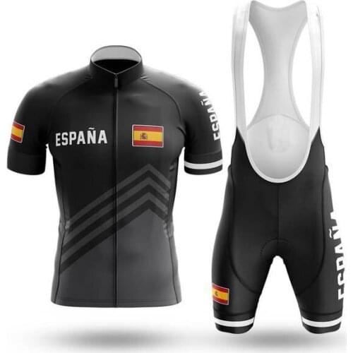 Spain Simple 16 Colors Cycling Jersey Set Summer Bike Clothes Mans Summer Bicycle Clothing Maillot Ropa Ciclismo Cycling Set