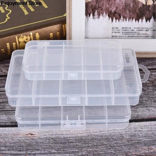 Fishing Tackle Box Bait Lure Hooks Storage Case Fishing Tool Tackle Sorting Box 5 Grid Transparent Connector Collection Tools