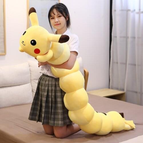 Cartoon Movie Anime Pikachu Pillow peluche pokemon Plush toys kawaii room decor Stuffed Yellow Cushion Girl Kids Toys Gift