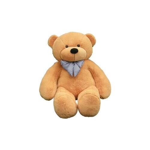 Stuffed animal plush 80cm cute teddy bear light brown plush toy throw pillow w947