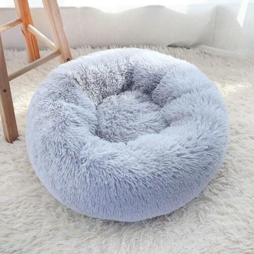 Plush Pet Mat Soft Cat Litter Small And Medium-sized Dog Cat Litter Mat Deep Sleep Round Comfortable Warm Pad