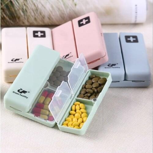 Portable 7 Grids Pill Case Mini Medical Kit Fashion Nordic Style Pill Box Dispenser Medicine Organizer Travel & Home Tablet Case