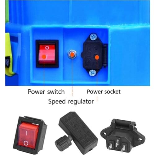 Agricultural Chemicals Sprayer Fertilizer Spreader Electric Parts / power switch socket speed regulator garden farm Tools