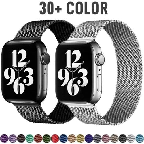 Milanese Watchband for Apple Watch 6 5 4 44mm 40mm Stainless Steel Replacement Bracelet Band Strap for iwatch SE 3 2 5 38mm 42mm