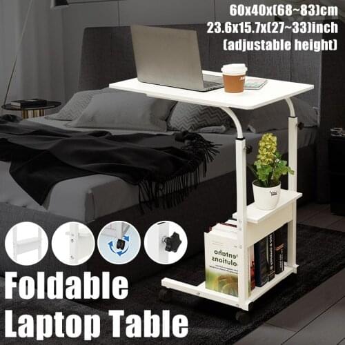 Computer Desk Table Lifting Bed Table Desk Rotatable Computer Laptop Table Foldable Standing Desk Adjustable Height Furniture