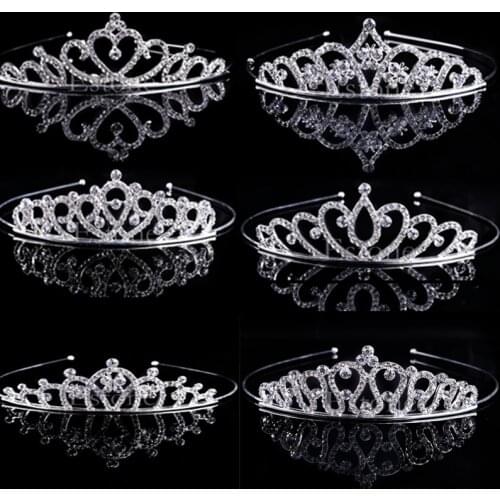 Vintage Wedding Bridal Crystal Rhinestone Headband Crown Hair Accessories Tiara