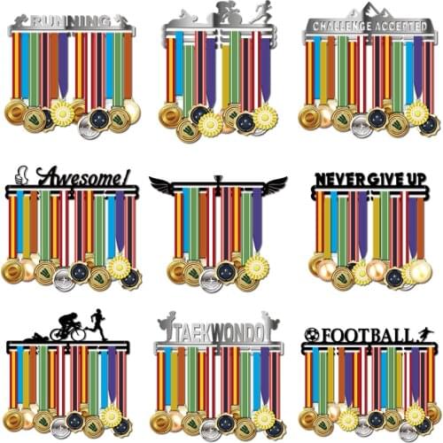 Running medal hanger Stainless steel medal holder Sport medal display hanger for runner