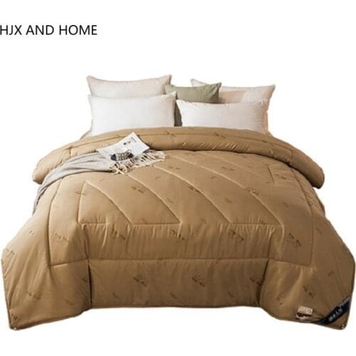 High quality camel hair filling Quilt Thick warm Single double Winter Comforters Full Twin King Queen Size blanket