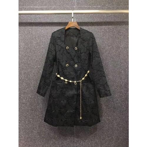 New 2021 Autumn Winter Dress High Quality Women Square Collar Vintage Jacquard Print Beading Necklace Deco Long Sleeve Dress