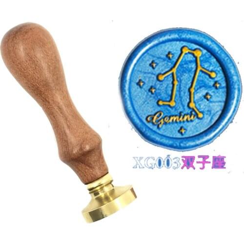 Star zodiac signs wax seal copper brass stamp wood handle,DIY Scrapbooking Hydrangea copper head,Vintage spoon high quality03