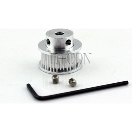 1pcs/lot GT2 Timing Pulley 36 Teeth Alumium Bore 5mm/6mm Teeth Width 10mm for Width 9mm GT2 Timing Belt and 3D Printer CNC