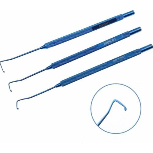 1pc Titanium Alloy Muscle Hook 8mm 10mm 12mm ophthalmic instrument surgical eye instruments