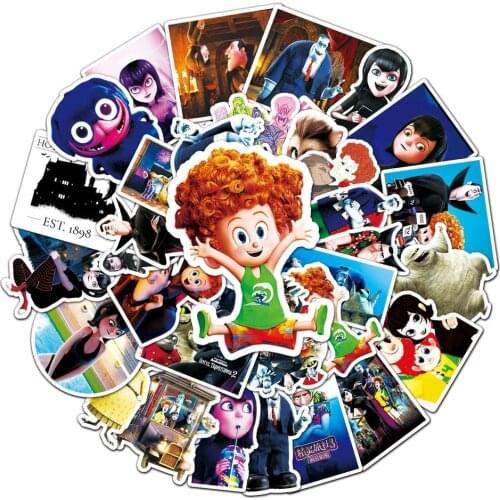 10/50pcs/pack Hotel-Transylvania Stickers For Motorcycle Notebook Computer Car Childrens Toys Refrigerator