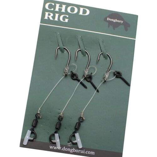 3PS Ready Tied Chod Rigs for Pop Ups Hooks Weights Hair Rigs Swivels Carp Rig Fishing Tackle