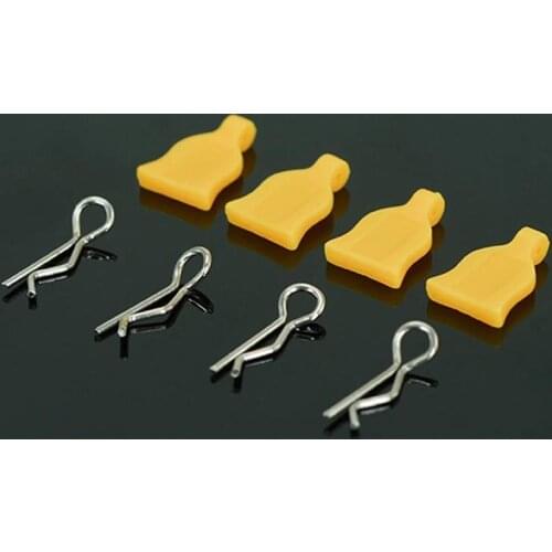 4pc/set 1/10 Clip R Pins Body Shell Easy to disassemble Silica gel for RC Hobby Model Car HPI HSP Traxxas Axial Kyosho Wltoys