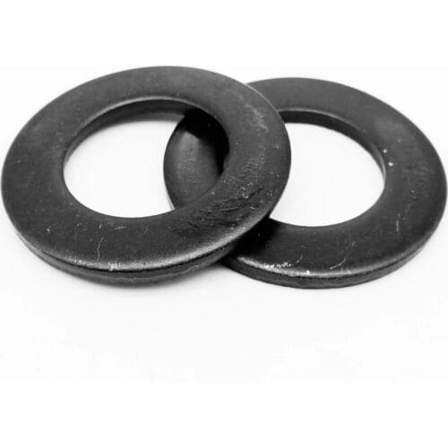 5/50pcs M2 M2.5 M3 M4 M5 M6 M8 M10 M12 M14 M16 M20 M22 M24 GB97 DIN125 Black Grade 8.8 Carbon Steel Flat Washer Plain Gasket Pad