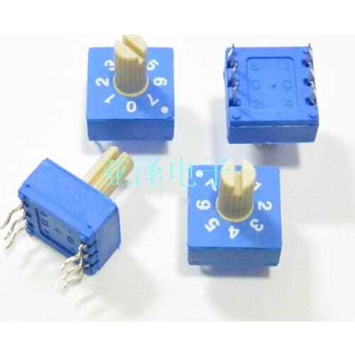 0-7 Rotary DIP switch ERD208RSZ Rotary encoder switch 3: 3 positive code free shippping