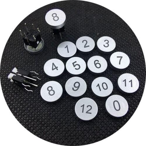 100Pcs Numeric Digits Icon Switch Cap For 6*6mm LED Switch 0 1 2 3 4 5 6 7 8 9 10 11 12