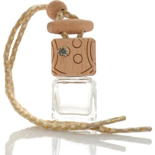 8ml Hanging Car Perfume Bottles Car Pendant Accessories Bottle Empty Glass Bottle 100pcs