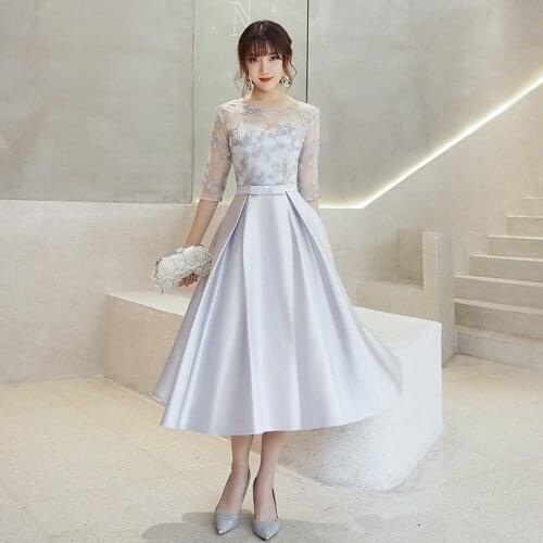 Женские платья ниже колена CRYSTAL JIANG China At AliExpress