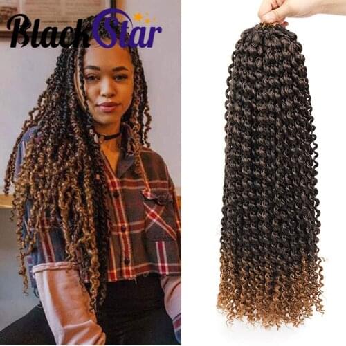 Passion Twist Hair Long Inch Crochet Braids Hair 18inch Water Wave for Passion Twist Braiding Spring Kinky Twist Hair Extensions