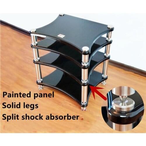 DY-03 Stainless steel solid wood frame for audio, speaker, amplifier equipment, shock absorber nail tripod audio video frame