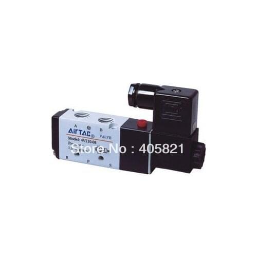 Solenoid Air Valve 5port 2position BSP 4V110-06 G1/8" DC12V DC24V AC110V AC220V