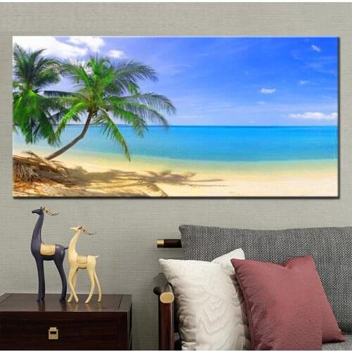 Blue sea beach tree landscape large diy 5d diamond painting full square round drill mosaic embroidery kits decoration AA2803
