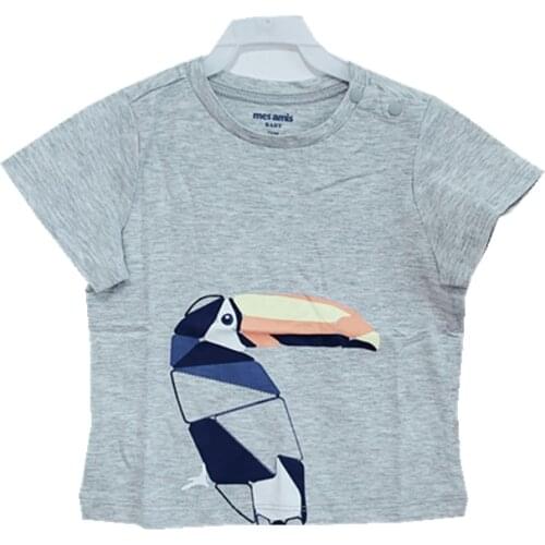 Baby Tees Summere Tiny Cottons 2021Toddler Girl Clothes 18 Month Infant Baby Boy Grey Blue T-shirt Newborn Pure Cotton Tops