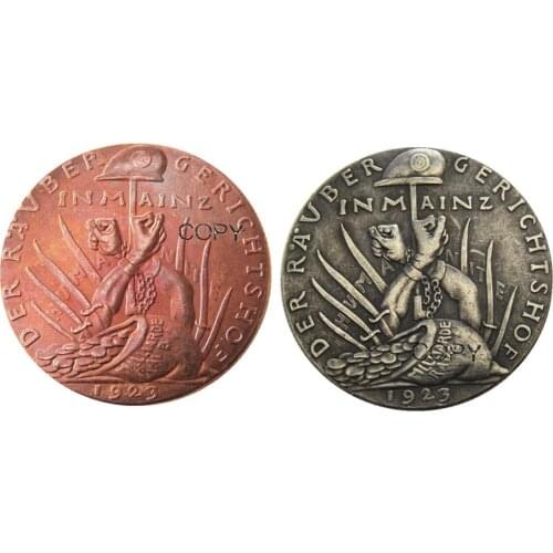 GERMANY 1923 , The Robbers Court 100% Copper or Silver Plated Copy Coins