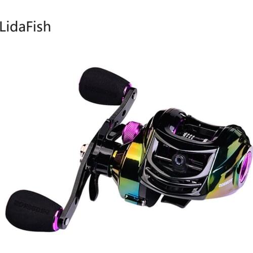 213G New Baitcasting Reel 7.2:1 Gear Ratio Max Drag 8KG Left Right Hand Aluminium Spool Fishing Coil