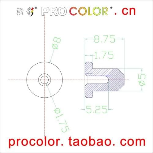 China silicone mould factory Custom made size Silicone Rubber Sealing waterproof plug 4.5 4.5mm 5 11/64" 5.0 5.0MM mm with hole