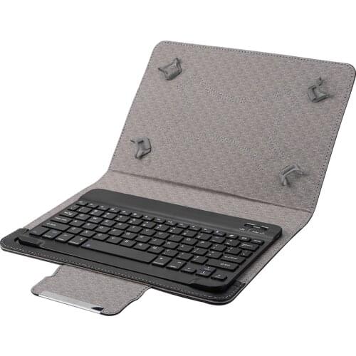 Practical Bluetooth Keyboard Classic Multi-functional Washable PU Case Cover Stand for 9 10 inch Tablet for iOS Windows Android