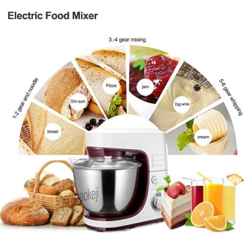 Multifunctional Electric Dough Mixer Eggs Blender 4.2L Kitchen Stand Food Milkshake/Cake /Dough Maker Kneading Machine 220v 800w
