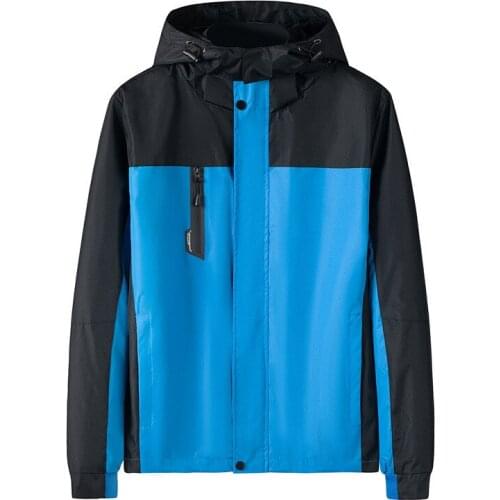 2021 Outdoor Mountaineering Youth Coat Mens Work Jacket Europe And The United States Mens Storm Jacket Large Size Hooded Coat