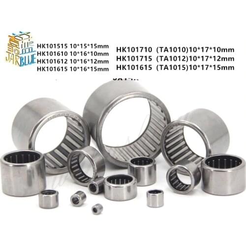 2-10pcs bearing HK101515 HK101610 HK101612 HK101615 HK101710 HK101712 HK101715 Needle Roller Bearing 10*15/16/17*10/12/15mm