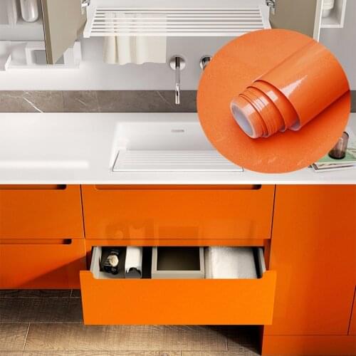 DIY Self Adhesive Wallpaper Vinyl Film Waterproof For Kitchen Living Room Door Cabinet Bathroom Wall Sticker Home Decoration