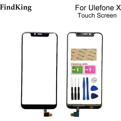 5.8'' Mobile Touch Screen Front Glass For Ulefone X Touch Screen TouchScreen Digitizer Panel Lens Sensor Phone Tools Adhesive
