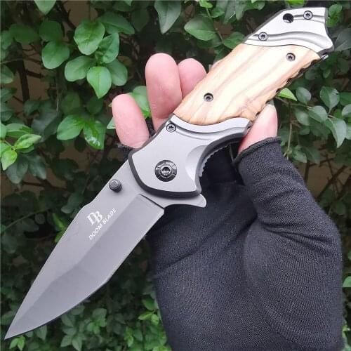 Folding Knife Sharp Blade Portable Pocket Military Tactical Knives for Camping Hunting Survival Outdoor Activities Mens Gift