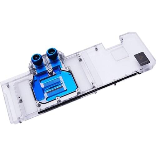 Barrow Full Coverage GPU Water Block For VGA ZOTAC 3090 24G6X OC/3080 10G6X OC, 5V ARGB 3PIN MOBO AURA SYNC BS-AIC3090-PA