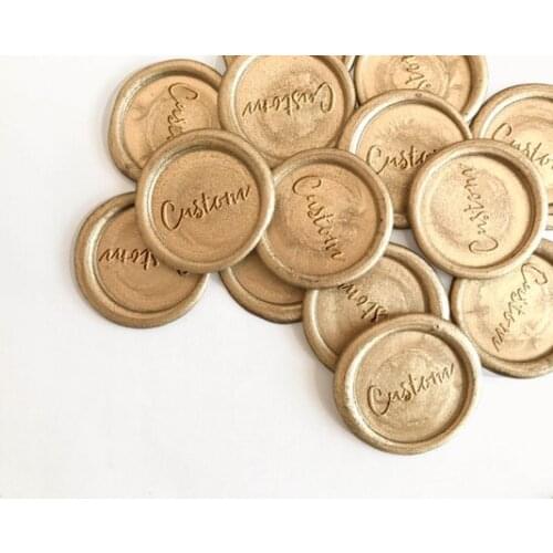 Custom Logo Wax Seal Stickers, Business Logo Self Adhesive Wax Seals, Custom Branded Wax Stickers