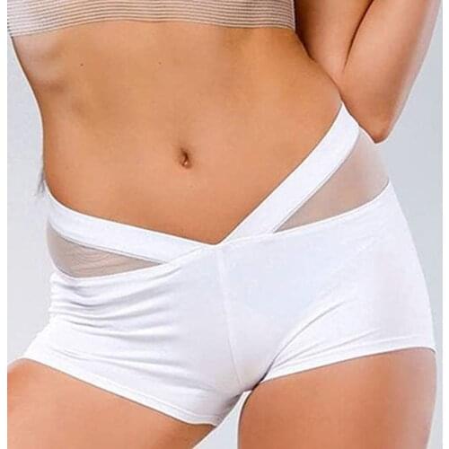 Big Size Shorts For Women Womens Solid Color High-Waisted Mesh Stitching Hip-lifting Yoga Shorts t Yoga Shorts Шорты Женский